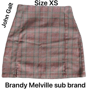 Plaid mini skirt, XS. brandy Melville sub-brand